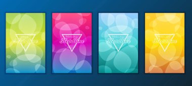 Modern soyut broşür, rapor ya da afiş tasarım şablonu. Vektör çizim