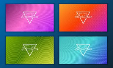 Modern soyut broşür, rapor ya da afiş tasarım şablonu. Vektör çizim