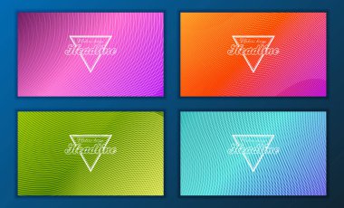 Modern soyut broşür, rapor ya da afiş tasarım şablonu. Vektör çizim