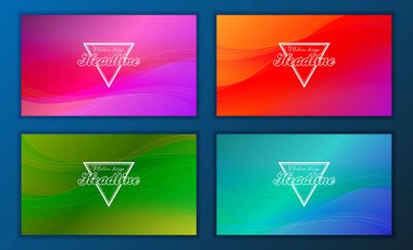 Modern soyut broşür, rapor ya da afiş tasarım şablonu. Vektör çizim