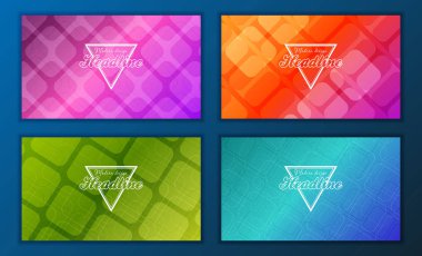 Modern soyut broşür, rapor ya da afiş tasarım şablonu. Vektör çizim