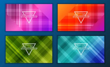 Modern soyut broşür, rapor ya da afiş tasarım şablonu. Vektör çizim