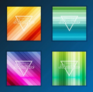 Modern soyut broşür, rapor ya da afiş tasarım şablonu. Vektör çizim