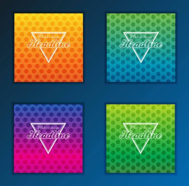 Modern soyut broşür, rapor ya da afiş tasarım şablonu. Vektör çizim