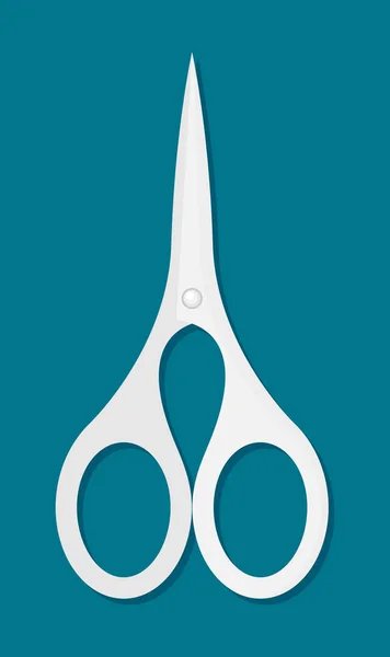 Cosmetic Scissors Manicure Icon Vector Illustration Flat Style Design — Stock Vector