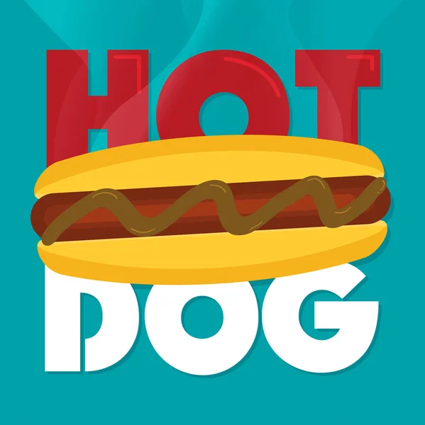 Hotdog Icon Great Any Use Векторная Иллюстрация — стоковый вектор
