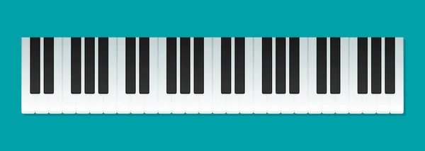 Fundo Liso Musical Tecla Piano Teclado — Vetor de Stock