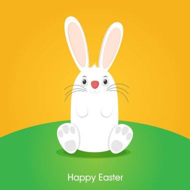 Paskalya tavşanına da düz stil