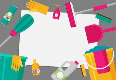 Oto yıkama, vektör çizim için farklı öğeleri