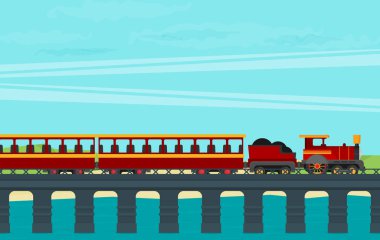 Tren demiryolu köprüsünde
