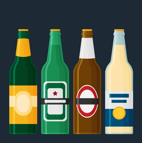 颜色啤酒图标 — 图库矢量图片