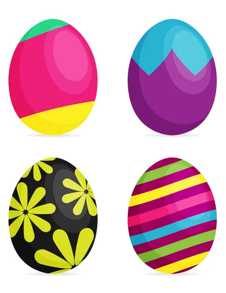 Conjunto de huevos de Pascua — Vector de stock