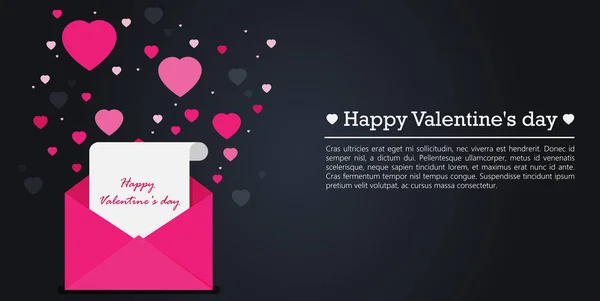 Valentin napi üdvözlőkártya — Stock Vector