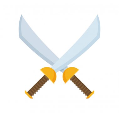 geçti korsan kılıç kutsal kişilerin resmi, vektör, illüstrasyon