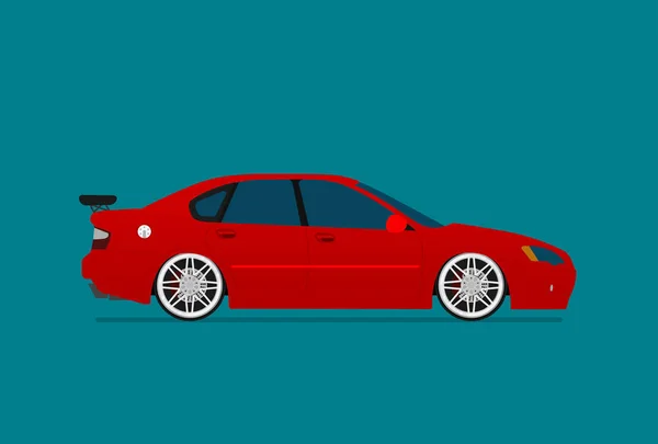 Icono Coche Carreras Vector Ilustración — Vector de stock