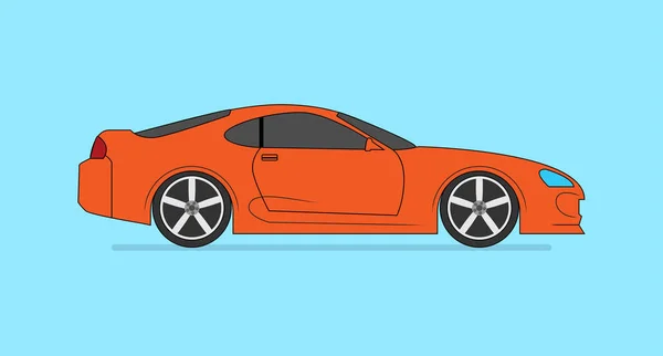 Carro Corrida Ícone Vetor Ilustração — Vetor de Stock