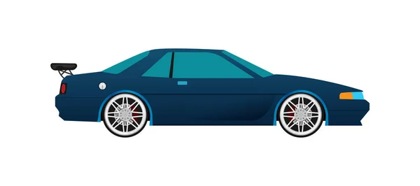 Icono Coche Carreras Vector Ilustración — Archivo Imágenes Vectoriales