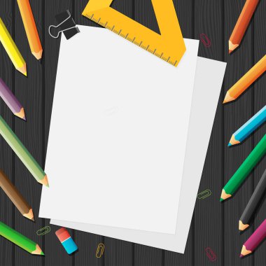 Sanat ressam Atölyesi düz. Vektör çizim tasarım