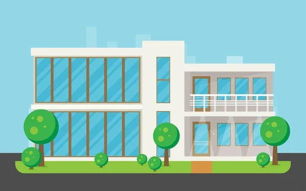 Piso Residencial Casa Ilustración Vectorial — Vector de stock