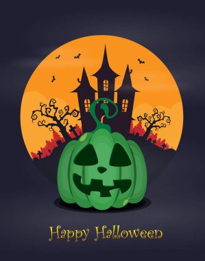 Cadılar Bayramı düz arkaplan tasarım vektörü