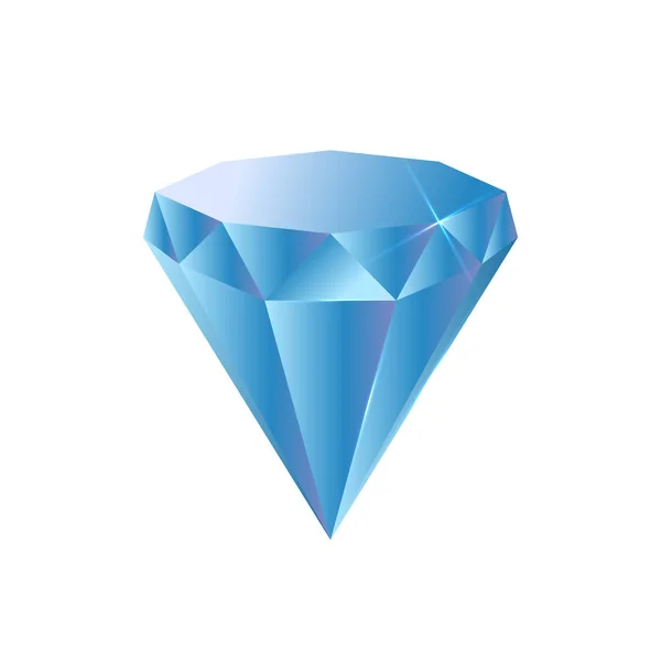 Diamond Vektorové Ilustrace Plochý Design — Stockový vektor