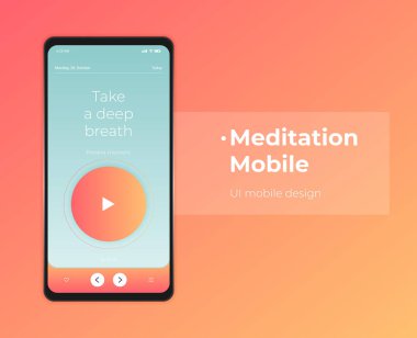 Modern akıllı telefon düz vektörü arkaplanda izole edildi