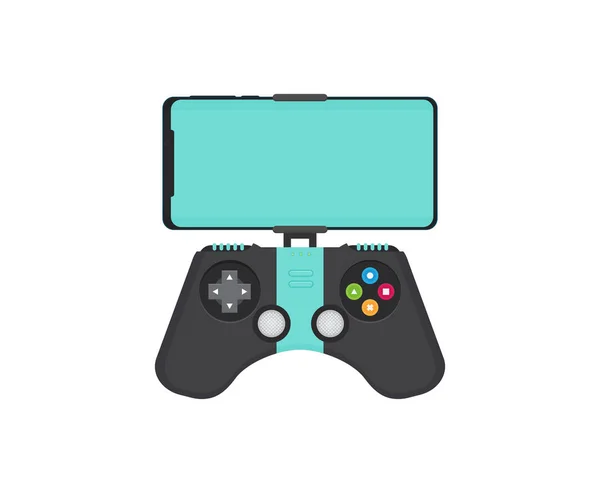 Fond Jeu Avec Joystick Illustration Vectorielle — Image vectorielle