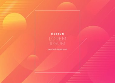 Düz vektör. Minimum geometrik arkaplan. Dinamik şekiller bileşimi.