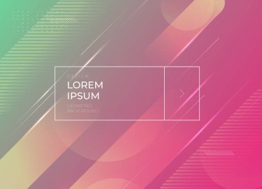 Düz vektör. Minimum geometrik arkaplan. Dinamik şekiller bileşimi.