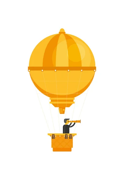 Ilustração Vetorial Balão Plano — Vetor de Stock