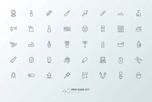 Línea Arte Conjunto Iconos Simples Para Web Aplicaciones Vector — Vector de stock