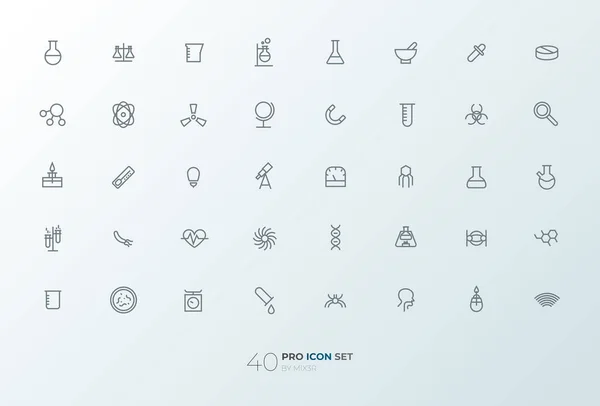 Line art simple icon set for web and applications vector