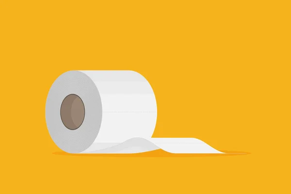 Toiletpapier Felgele Achtergrond — Stockvector