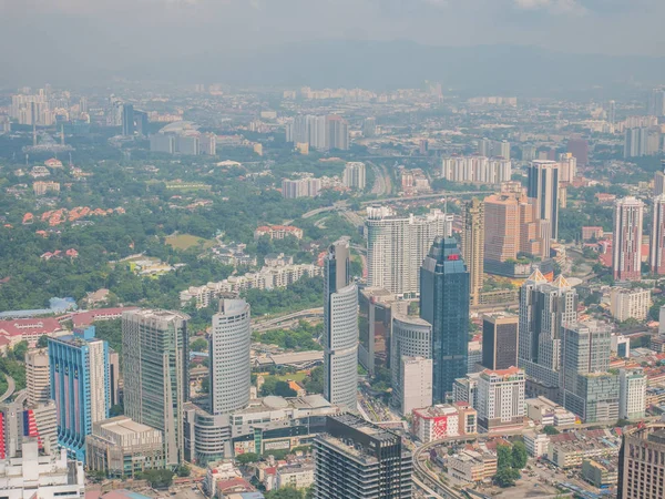 Kuala Lumpur Şehir Kl Tower yukarıda