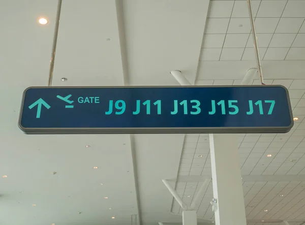 Kalkış kapısı işareti Kuala Lumpur International Airport