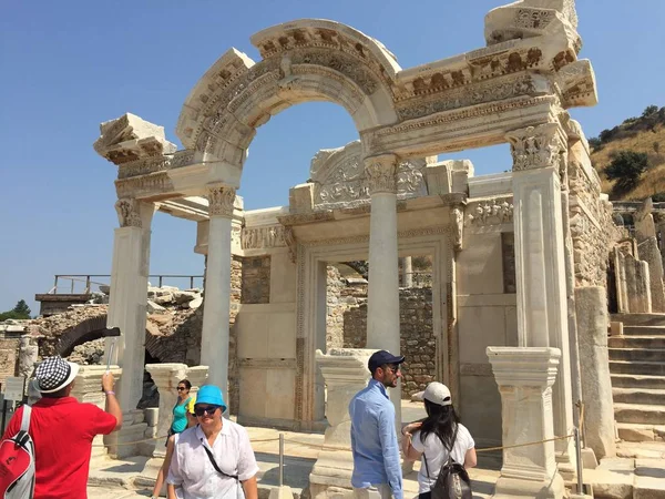 Oude Stad Van Ephesus Turkije Juli 2017 — Stockfoto