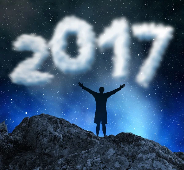 Concepto Año Nuevo 2017 — Foto de Stock