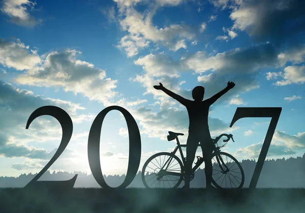 Encaminhar para o Ano Novo 2017 — Fotografia de Stock