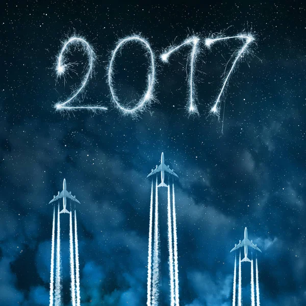 Přesměrování na nový rok 2017 — Stock fotografie