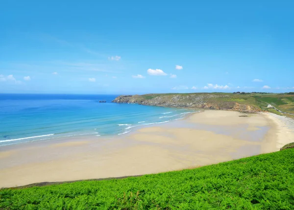 Costa del Océano Atlántico en Pointe du Van Bretaña —  Fotos de Stock