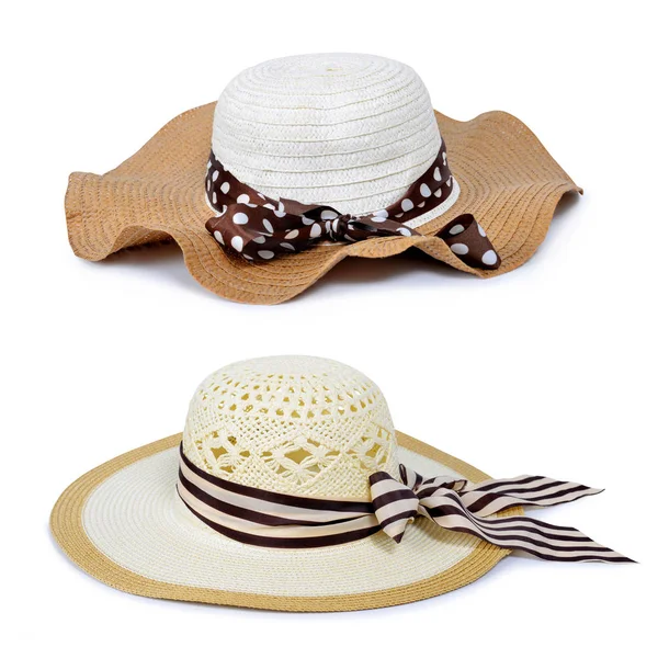 Sombreros de paja de verano para mujer — Foto de Stock