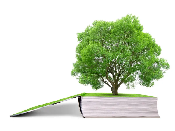 Buch der Natur mit Baum — Stockfoto