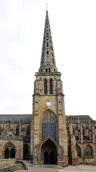 Treguier katedry w Bretanii — Zdjęcie stockowe