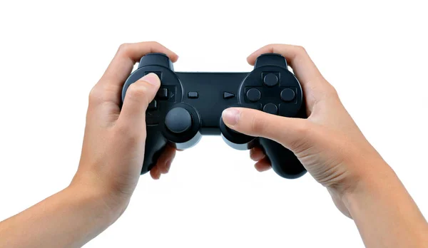 Игровой контроллер в руке — стоковое фото