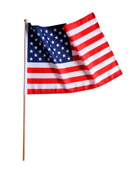 Amerykańska flaga odizolowana — Zdjęcie stockowe