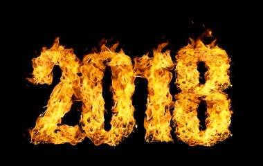 Sayı yangın alevleri tarafından yazıldı 2018.