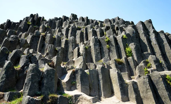 Felsformation Basaltsäulen Nationales Naturdenkmal Panska Skala Bei Kamenicky Senov Der — Stockfoto