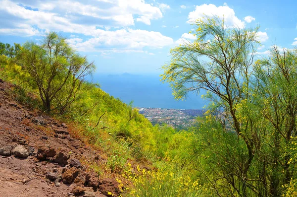 Vue Depuis Vulcano Vésuve Région Campanie Italie — Photo