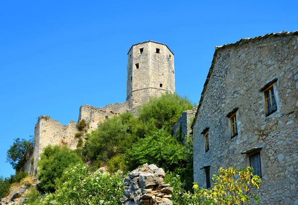 Цитадель Поцитель Замок Боснии Герцеговине — стоковое фото