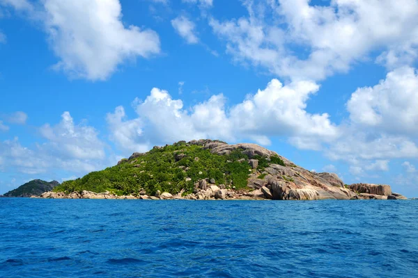 Isola Tropicale Grande Soeur Vicino Digue Oceano Indiano Seychelles — Foto Stock